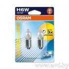 Купить Лампы автомобильные Osram H6W Ultra Life 2шт [64132ULT-02B]  в Минске.