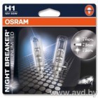 Купить Лампы автомобильные Osram H1 Night Breaker Unlimited 2шт [64150NBU-HCB]  в Минске.