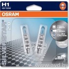 Купить Лампы автомобильные Osram H1 Silverstar 2.0 +60% 2шт [64150SV2-02B]  в Минске.