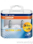 Купить Лампы автомобильные Osram H1 Ultra Life 2шт [64150ULT-HCB]  в Минске.