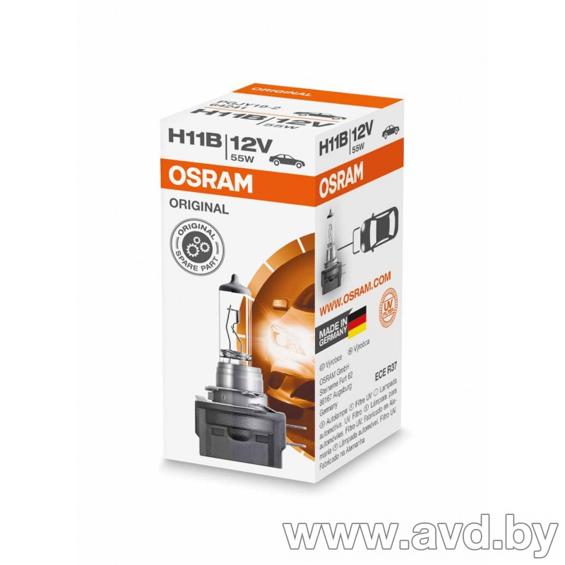 Купить Лампы автомобильные Osram H11B Original Line 1шт (64241) в Минске.