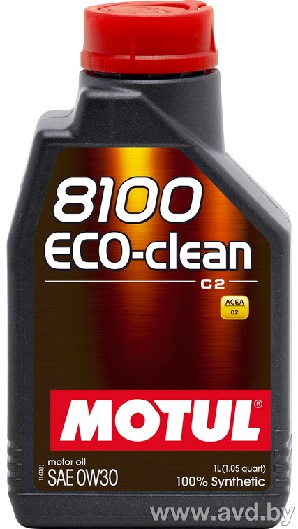Купить Моторное масло Motul 8100 Eco-clean 0W-30 1л в Минске.