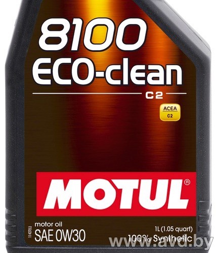 Купить Моторное масло Motul 8100 Eco-clean 0W-30 5л в Минске.