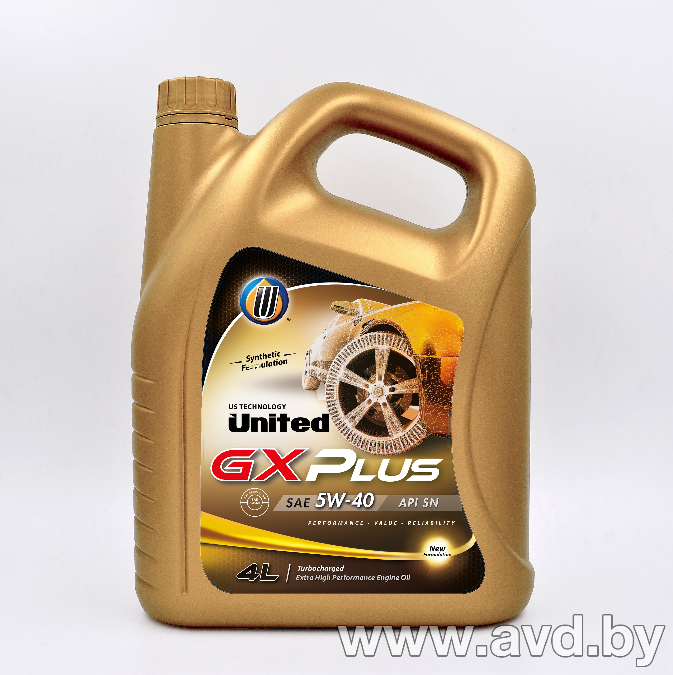 Купить Моторное масло United Oil GX Plus 5W-40 4л  в Минске.