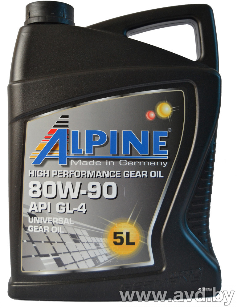 Купить Трансмиссионное масло Alpine Gear Oil 80W-90 GL-5 5л  в Минске.