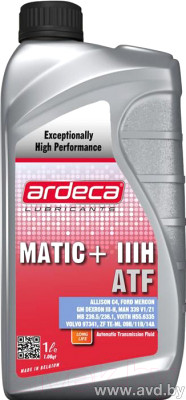 Купить Трансмиссионное масло Ardeca MATIC + III ATF 1л  в Минске.