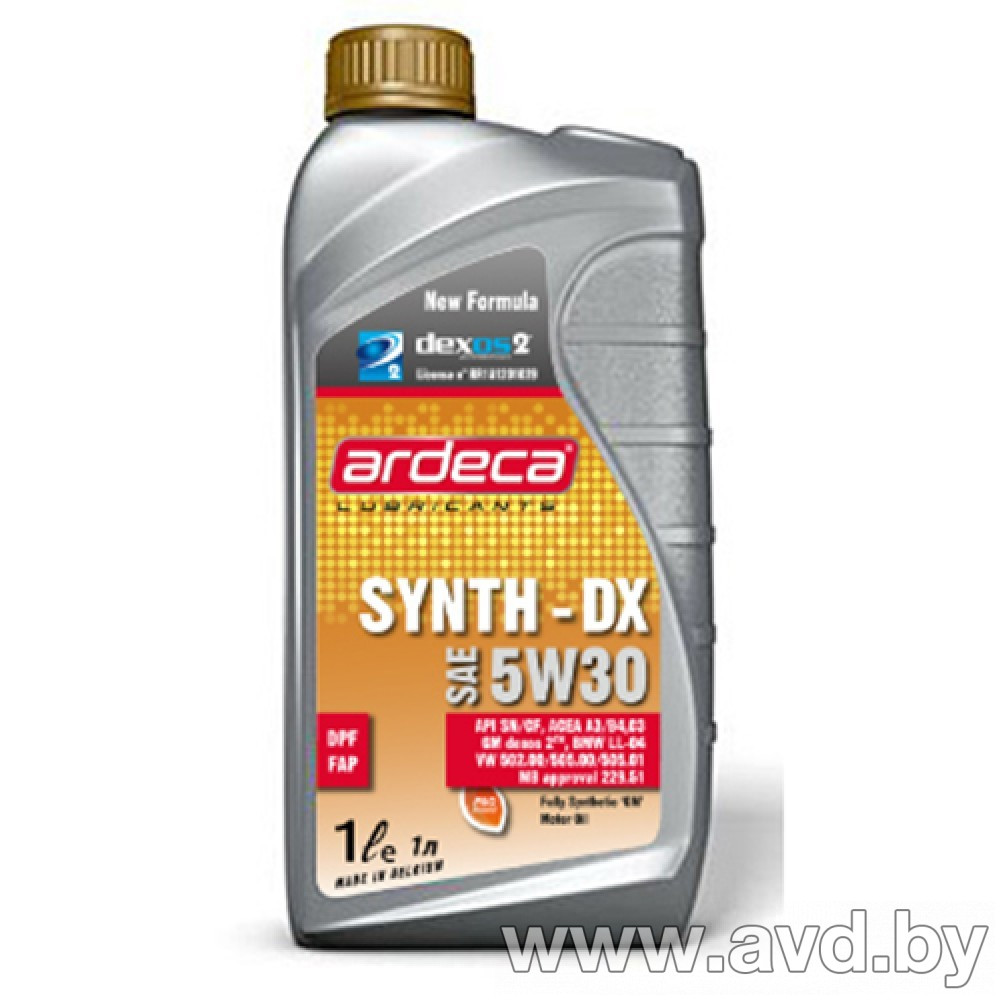 Купить Моторное масло Ardeca SYN-TEC DX 5W-30 1л в Минске.
