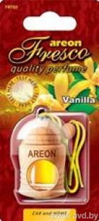 Купить Автокосметика и аксессуары Areon Ароматизатор Fresco Vanilla подвесной жидкий- Ваниль (ARE FRES VANILLA) в Минске.