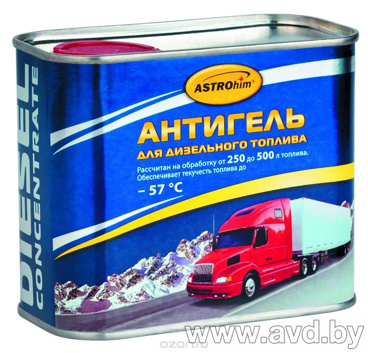 Купить Присадки для авто ASTROhim Антигель для дизельного топлива (на 250-500л) 500 мл (АС-122) в Минске.