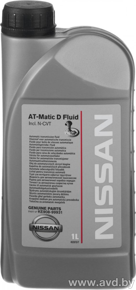 Купить Трансмиссионное масло Nissan AT-Matic D Fluid 1л в Минске.