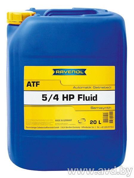 Купить Трансмиссионное масло Ravenol ATF 5/4 HP Fluid 20л  в Минске.