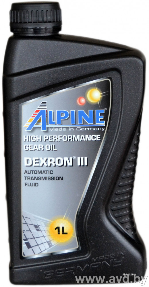 Купить Трансмиссионное масло Alpine ATF DEXRON III (gelb) 1л  в Минске.