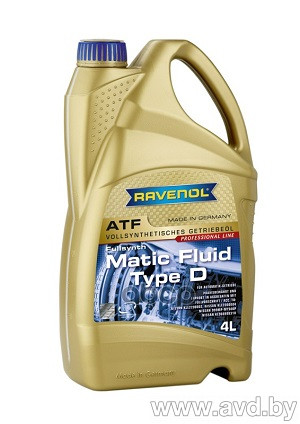 Купить Трансмиссионное масло Ravenol ATF Matic Fluid Type D 4л  в Минске.