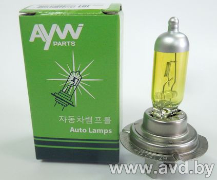 Купить Лампы автомобильные Aywiparts H7 Yellow 1шт (AW1910029Y)  в Минске.