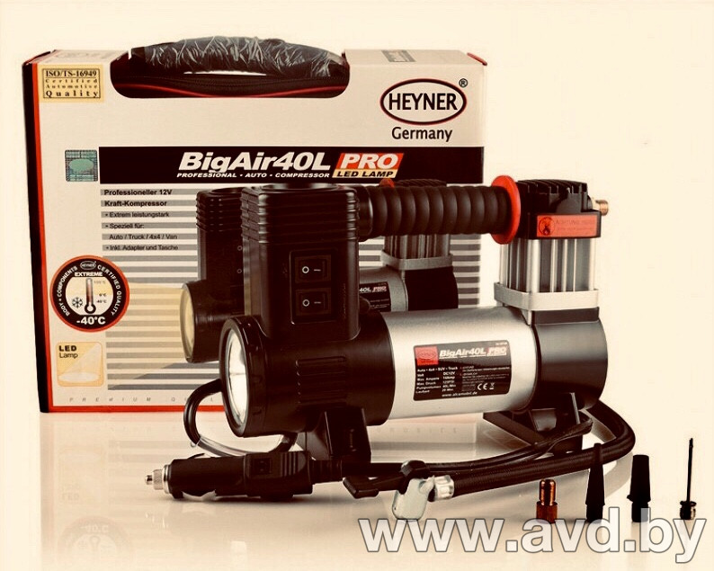 Купить Автомобильные компрессоры Heyner Big Air 40L (237100) в Минске.