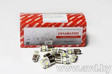 Купить Лампы автомобильные Dynamatrix BA9s DB3893LED 10шт  в Минске.