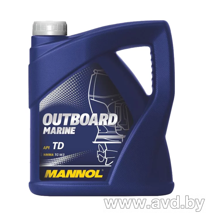 Купить Моторное масло Mannol 2 Takt Outboard Marine 4л в Минске.