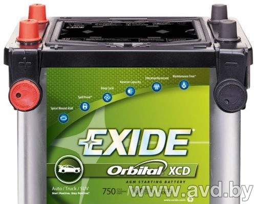Купить Автомобильные аккумуляторы Exide American (60 А/ч) в Минске.