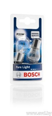 Купить Лампы автомобильные Bosch P21W Pure Light 2шт [1987301017]  в Минске.