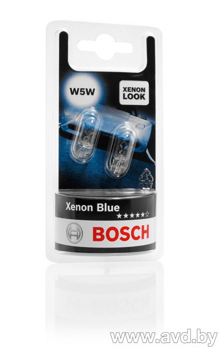 Купить Лампы автомобильные Bosch W5W Xenon Blue 2шт (1987301033) в Минске.