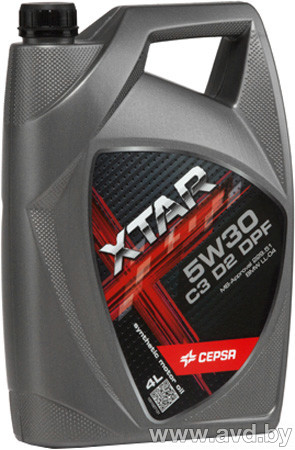 Купить Моторное масло CEPSA XTAR 5W-30 C3 D2 DPF 4л в Минске.
