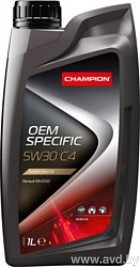 Купить Моторное масло Champion OEM Specific C4 5W-30 1л  в Минске.