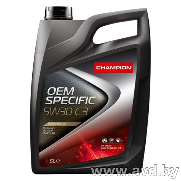 Купить Моторное масло Champion OEM Specific LL FE 0W-20 5л в Минске.
