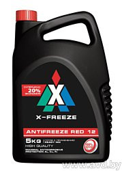 Купить Охлаждающие жидкости X-Freeze Classic G12 red 5л  в Минске.