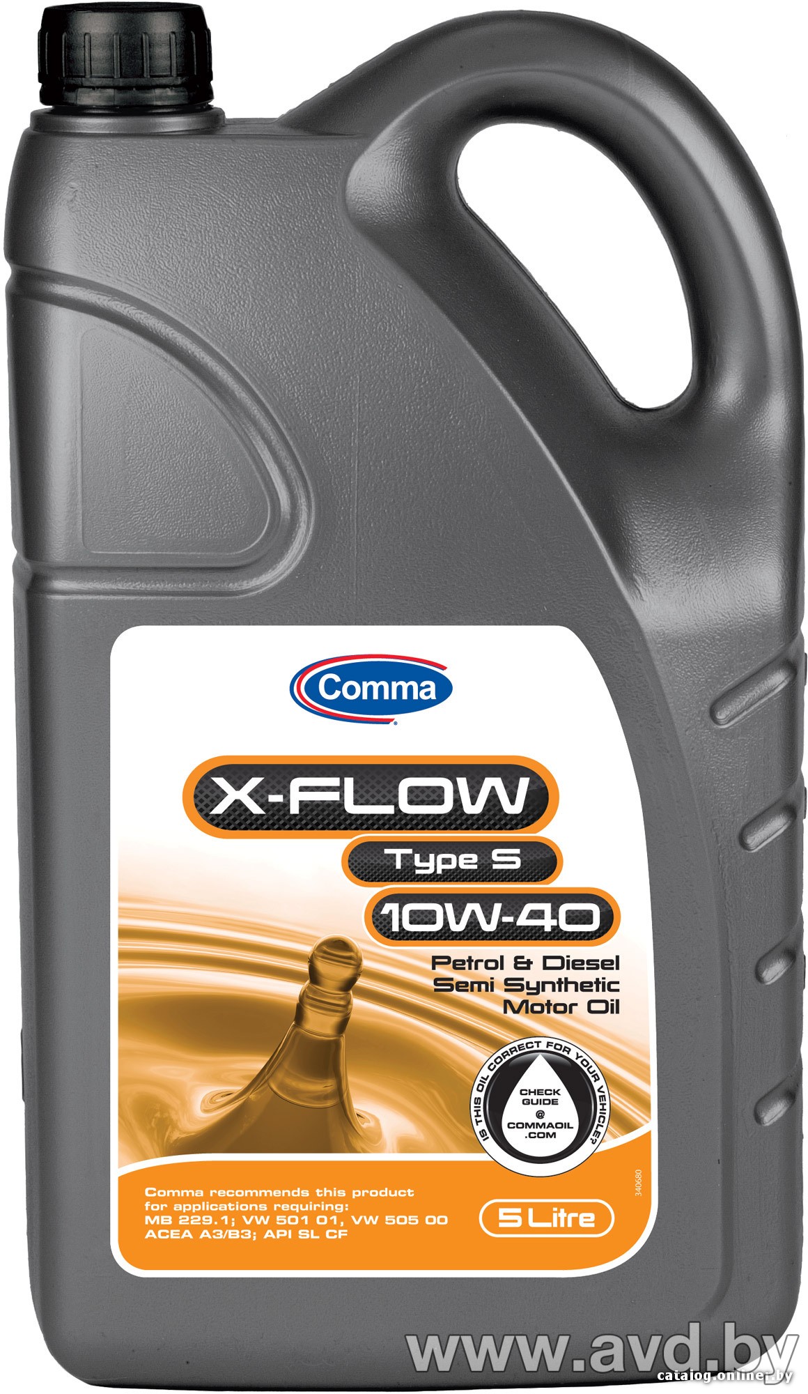 Купить Моторное масло Comma X-Flow Type S 10W-40 4л  в Минске.