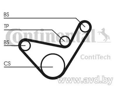 Купить Комплекты ГРМ Contitech CT1107K1  в Минске.