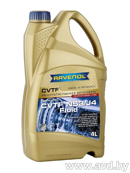 Купить Трансмиссионное масло Ravenol CVTF NS3J4 Fluid 4л в Минске.