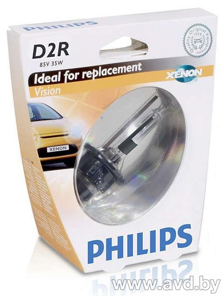 Купить Лампы автомобильные Philips D2R XENON VISION 4600K 1шт (85126VIS1) в Минске.