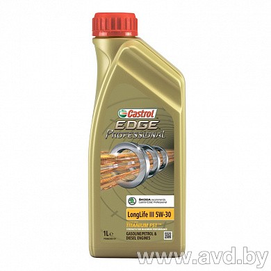 Купить Моторное масло Castrol EDGE Professional LongLife III SKODA 5W-30 1л в Минске.