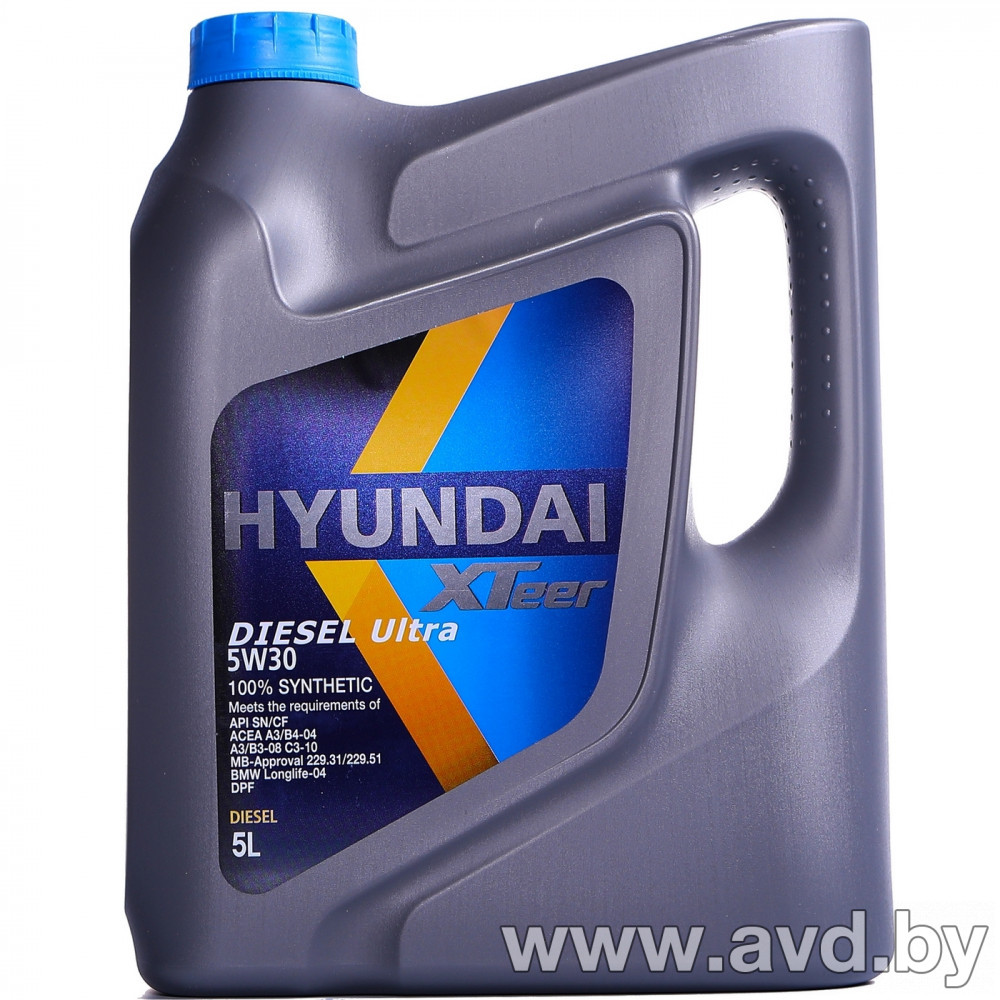 Купить Моторное масло Hyundai Xteer Diesel Ultra 5W-30 6л  в Минске.