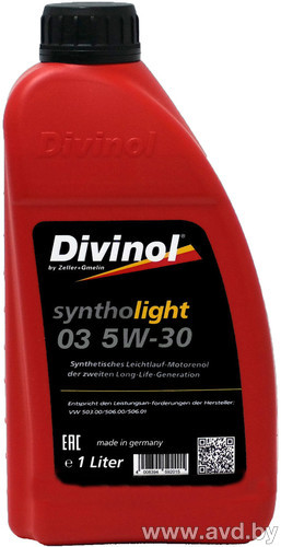 Купить Моторное масло Divinol Syntholight 03 5W-30 1л  в Минске.