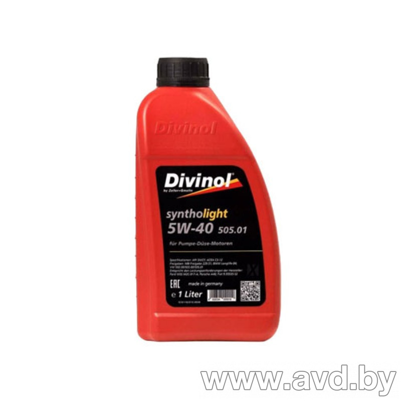 Купить Моторное масло Divinol Syntholight Top 5W-40 1л в Минске.