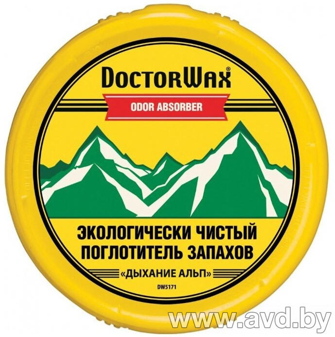 Купить Автокосметика и аксессуары DoctorWax Поглотитель запаха Дыхание альп 227g (DW5171)  в Минске.