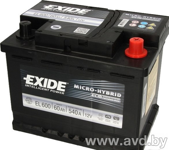 Купить Автомобильные аккумуляторы Exide Start-Stop EFB EL700 (70 А·ч)  в Минске.