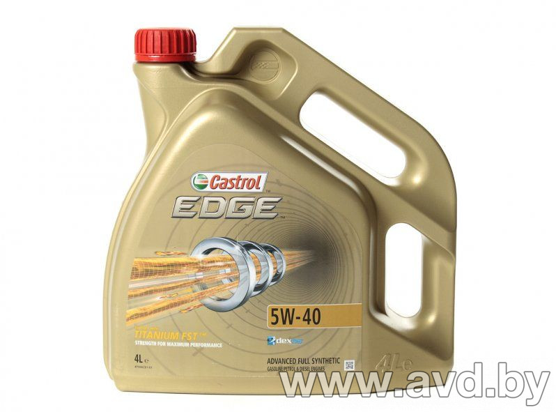 Купить Моторное масло Castrol Edge Titanium 5W-40 4л в Минске.