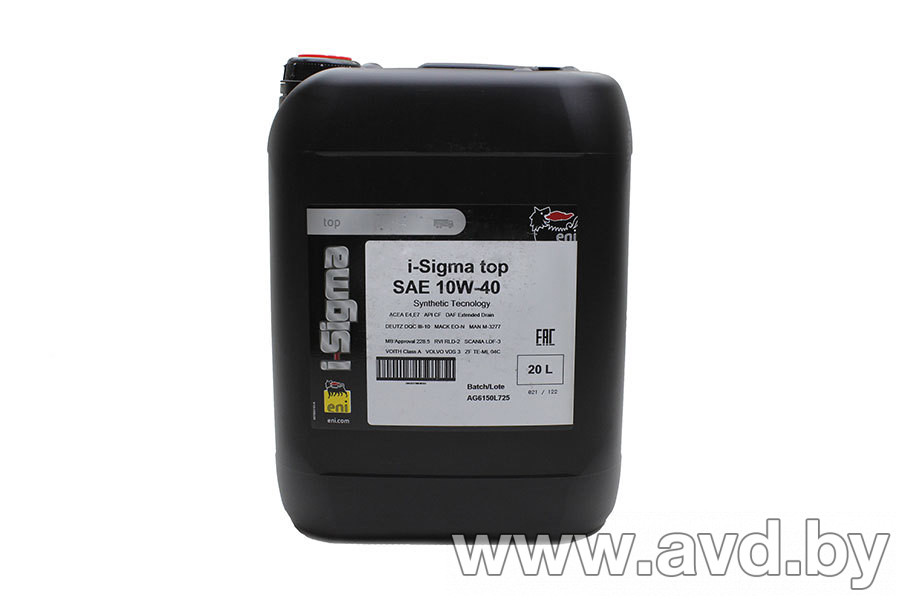 Купить Моторное масло Eni i-Sigma top 10W-40 20л в Минске.