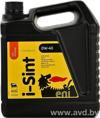 Купить Моторное масло Eni i-Sint 0W-40 4л в Минске.