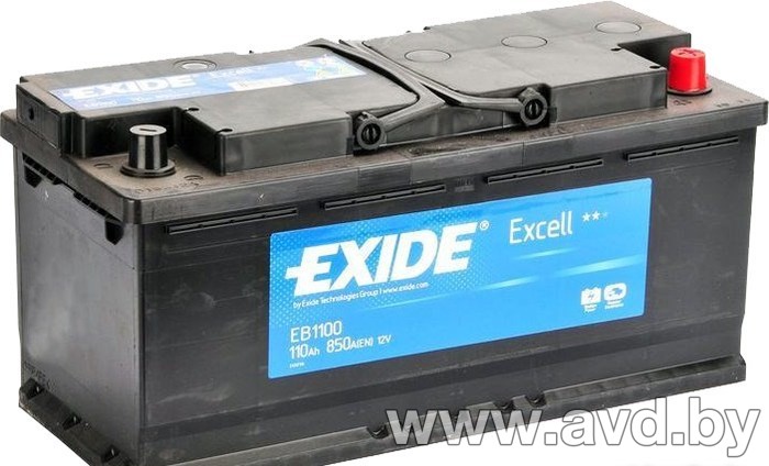 Купить Автомобильные аккумуляторы Exide Excell R (110 А/ч) в Минске.