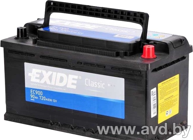 Купить Автомобильные аккумуляторы Exide Classic 12V/90Ah в Минске.