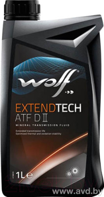 Купить Трансмиссионное масло Wolf ExtendTech ATF DII 5л  в Минске.