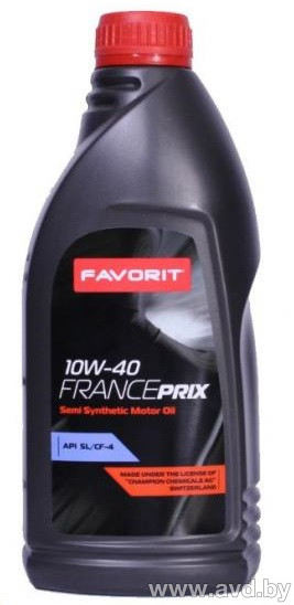 Купить Моторное масло Favorit FrancePrix 10W-40 1л  в Минске.