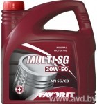 Купить Моторное масло Favorit Multi SG 20W-50 5л в Минске.