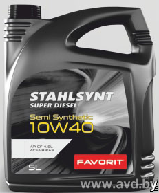 Купить Моторное масло Favorit Stahlsynt Super Diesel 10W-40 5л  в Минске.