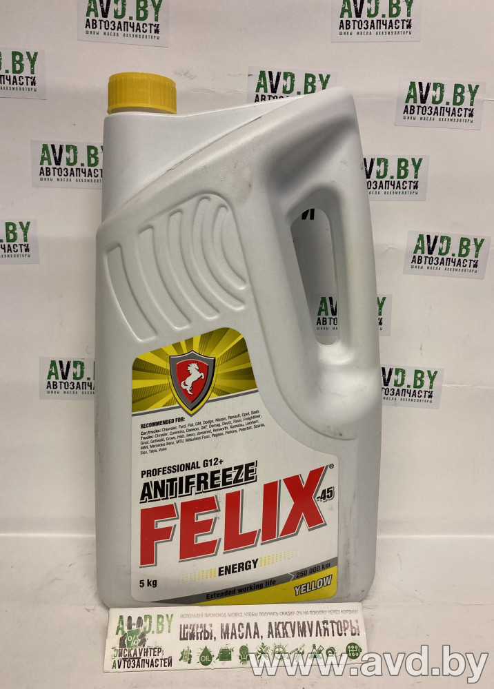Купить Охлаждающие жидкости FELIX G12 plus Energy 5л  в Минске.