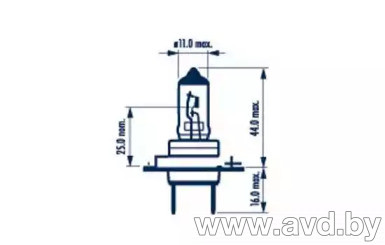 Купить Лампы автомобильные Narva Fest T10,5x43 Signaling 2шт [17314BLx2]  в Минске.