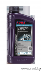 Купить Моторное масло ROWE Hightec Formula GTS SAE 10W-40 HC 1л в Минске.